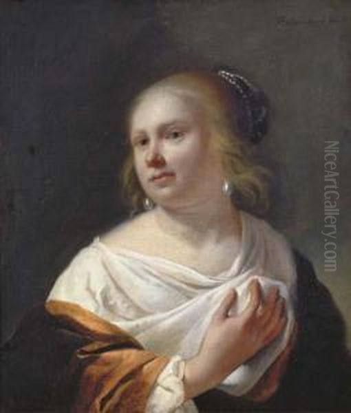 Portrait Of A Young Lady Oil Painting by Jan Gerritsz van Bronchorst