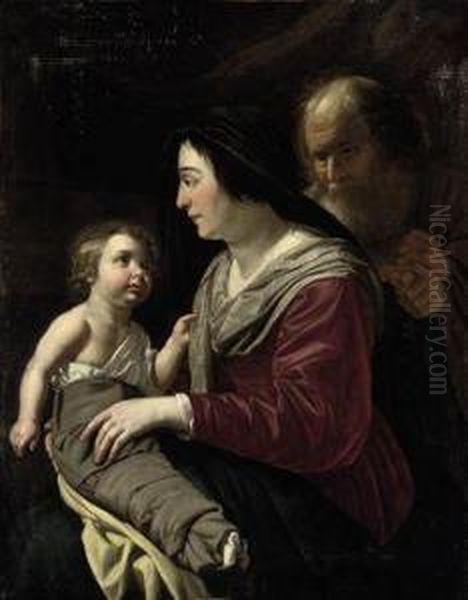 The Holy Family Oil Painting by Jan Van Bijlert