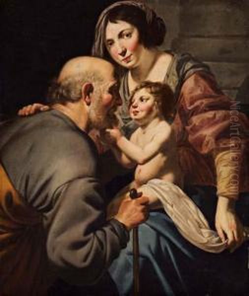 Sacra Famiglia Oil Painting by Jan Van Bijlert