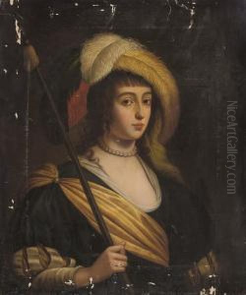 Portrait Of A Lady Oil Painting by Jan Van Bijlert