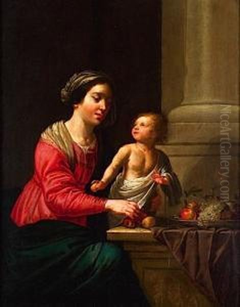 Vierge A L'enfant Oil Painting by Jan Van Bijlert