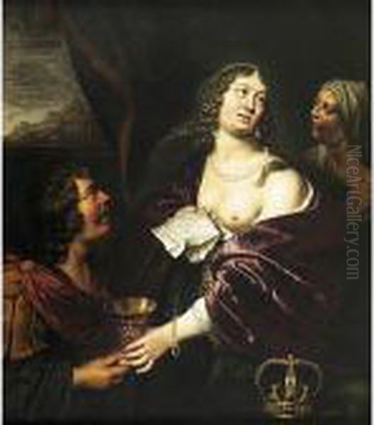 Sofonisba Riceve Il Veleno Oil Painting by Jan Van Bijlert