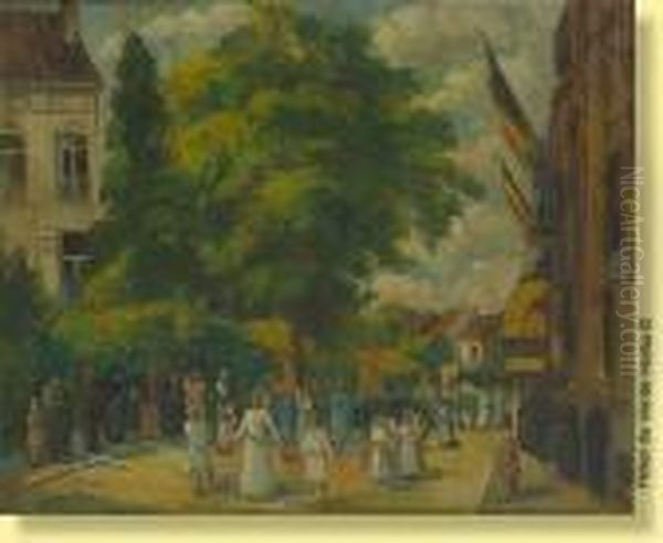 Procession En Belgique by Jean Van Cleemput