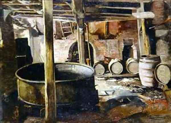 The Old Brewery 2 Oil Painting by Leon Henri Marie Frederic