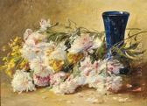 Jete De Fleurs Oil Painting by Edmond Van Coppenolle