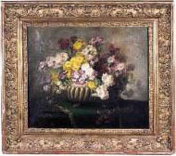 Bouquet De Marguerites Oil Painting by Jacques Van Coppenolle