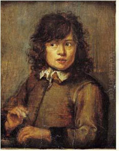 Jeune Garcon Prisant Du Tabac Oil Painting by Joos van Craesbeeck