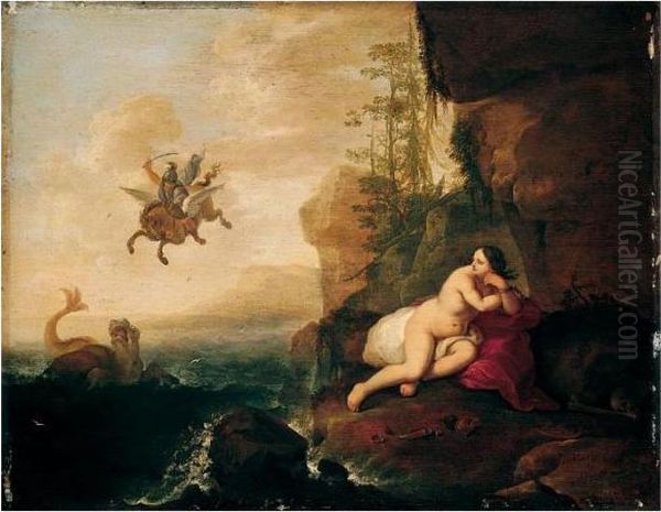 Perseus And Andromeda Oil Painting by Abraham van Cuylenborch