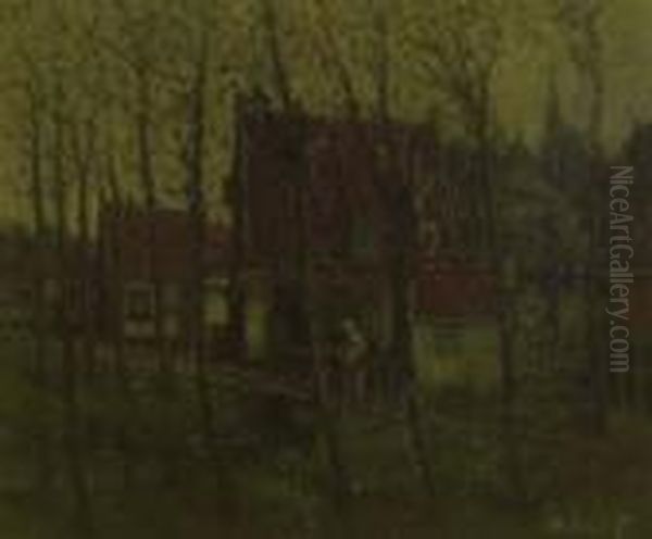 Houses With Trees by Henri Van Daalhoff