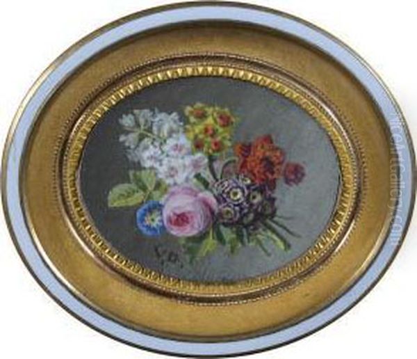 Bouquet De Fleurs Oil Painting by Jan Frans Van Dael