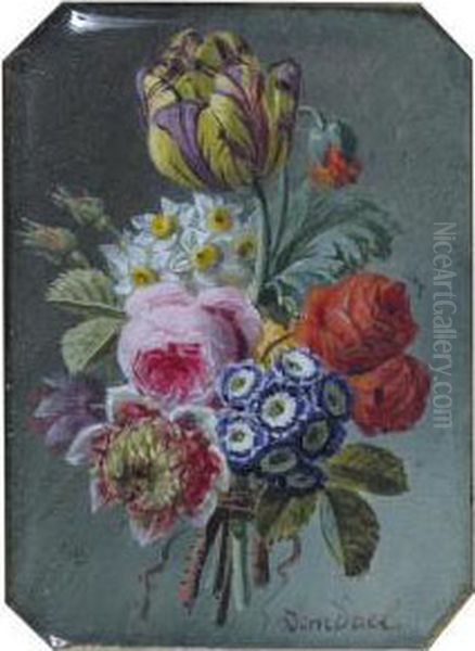 Bouquet De Fleurs Oil Painting by Jan Frans Van Dael