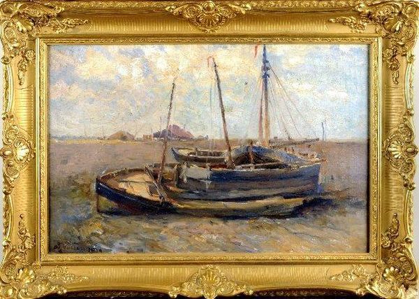 [les Barques] Oil Painting by Frans Van Damme