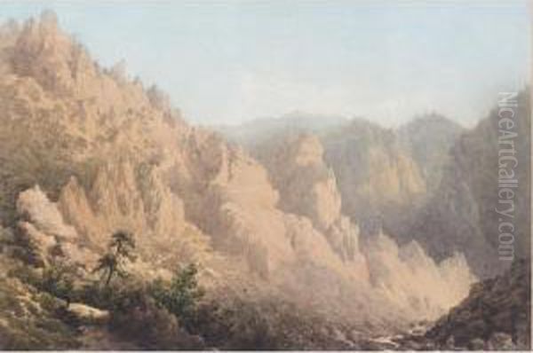 The Alps Oil Painting by Charles W. Meredith Van De Velde