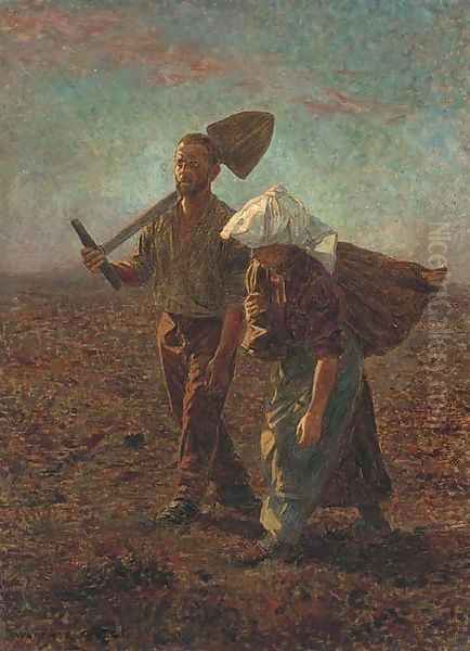 Homeward bound Oil Painting by Walther Firle