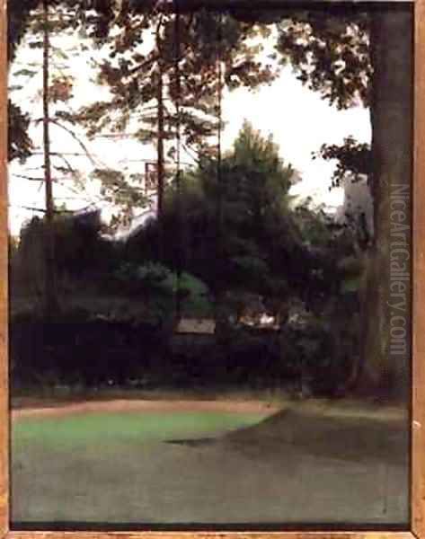 A Corner of the Garden Oil Painting by Francis Foster