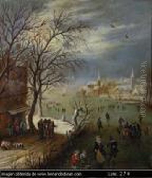 Untitled Oil Painting by Adriaen Pietersz. Van De Venne