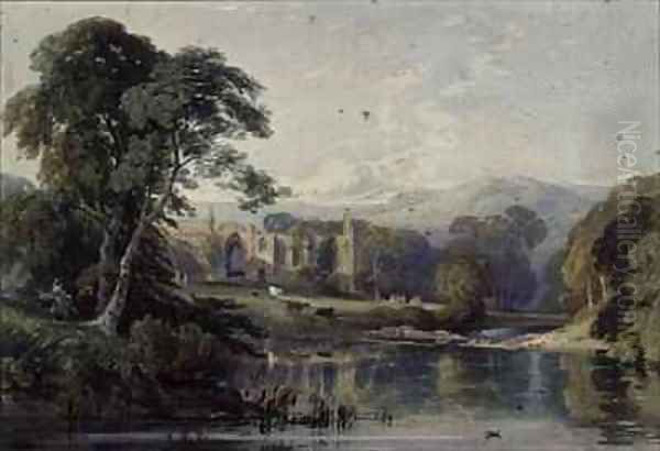 Bolton Abbey Oil Painting by George Arthur Fripp