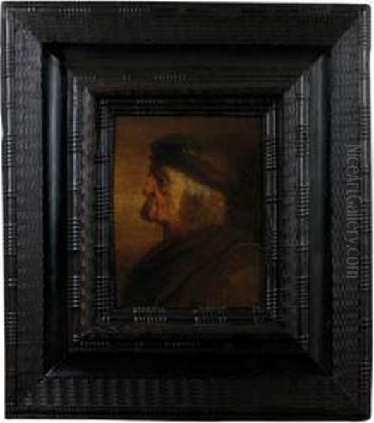 Portrait Of An Old Man Oil Painting by Jan van de Venne