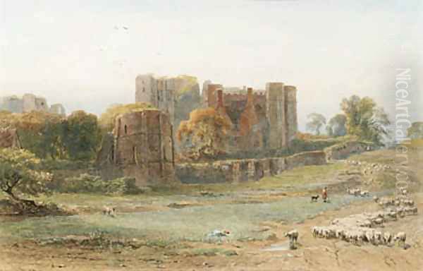 Kenilworth Castle, Warwickshire Oil Painting by George Arthur Fripp