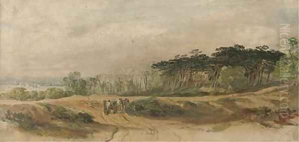 On Hampstead Heath Oil Painting by George Arthur Fripp