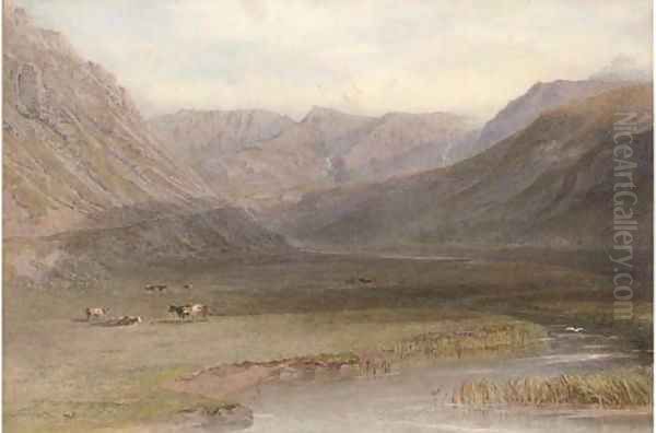 In the Vale of Nant, Frenyon, North Wales Oil Painting by George Arthur Fripp