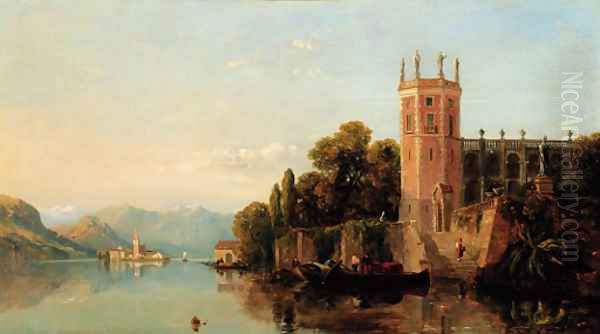 Isola Bella, Lake Como, Italy Oil Painting by George Arthur Fripp