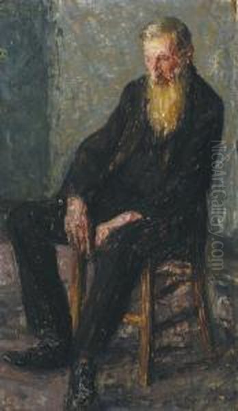 Portret Van Een Oudeman (ca. 1905) Oil Painting by Frits Van Den Berghe