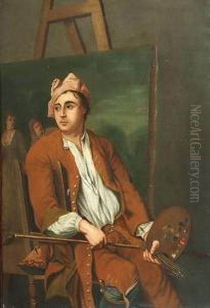 Autoportrait Oil Painting by Balthazar Van Den Bossche