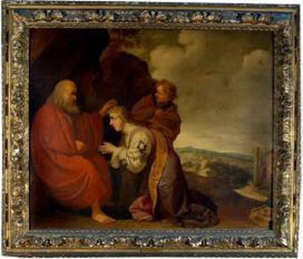 Abraham Receiving Rebecca Oil Painting by Gerbrand Van Den Eeckhout