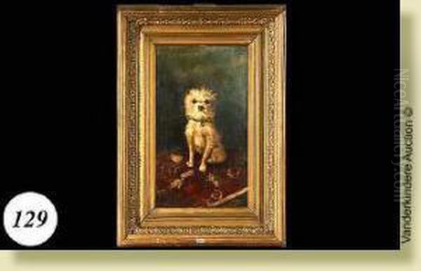 Portrait De Toto Oil Painting by Charles van den Eycken