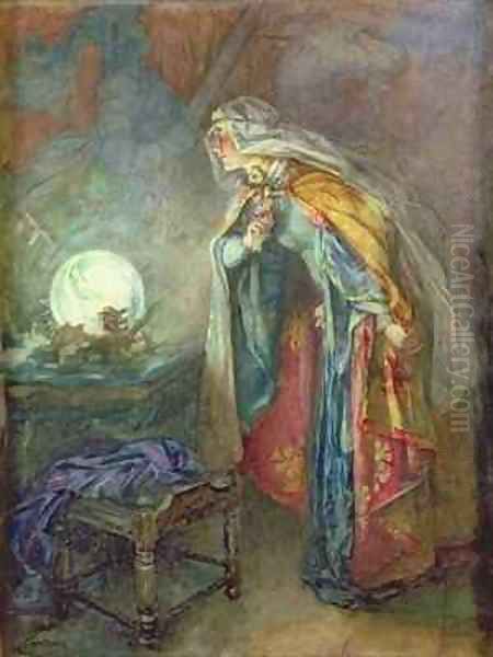 The Crystal Ball Oil Painting by Joseph Finnemore