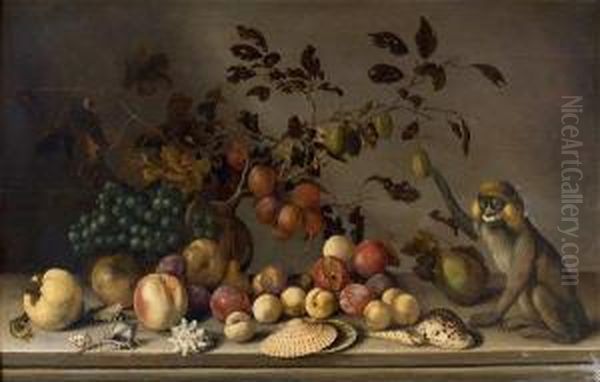 Nature Morte Aux Fruits Oil Painting by Balthasar Van Der Ast