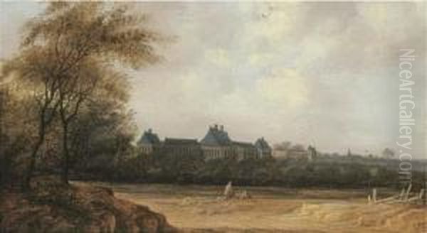 A View Of Rijswijk Castle Oil Painting by Anthony Jansz van der Croos