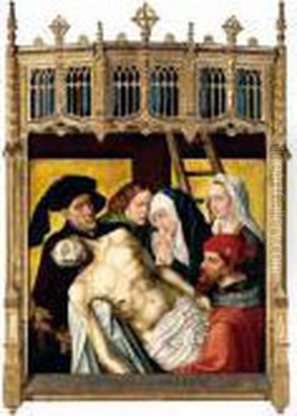 The Lamentation Oil Painting by Follower of Hugo van der Goes