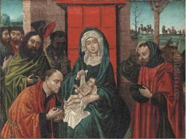 The Adoration Of The Magi Oil Painting by Follower of Hugo van der Goes