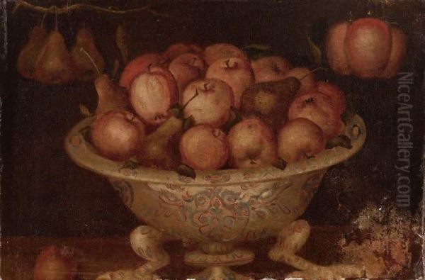 Natura Morta Di Frutta Oil Painting by Juan Van Der Hamen Y Leon