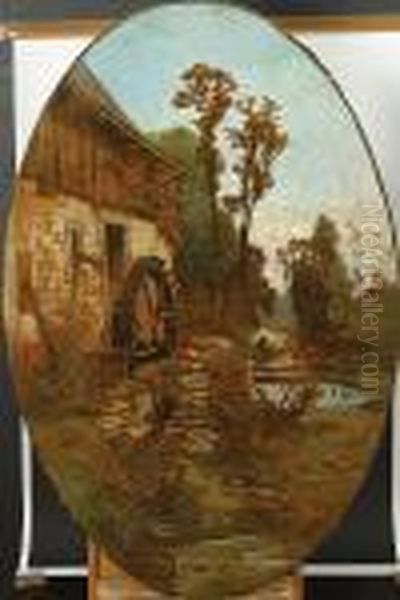 Molen. Oil Painting by Hendrik Van Der Hecht