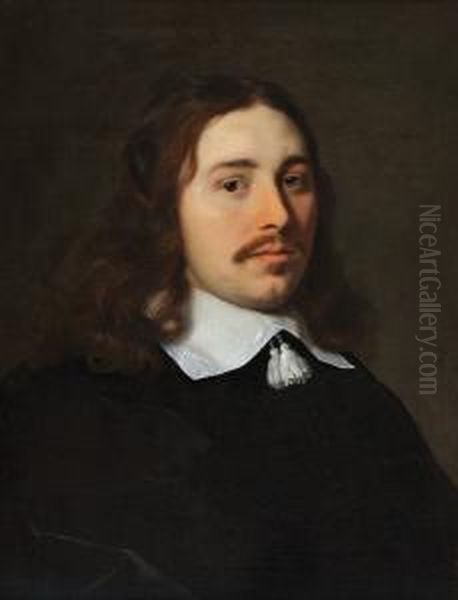 Portrait Of Agentleman, Bust-length Oil Painting by Bartholomeus Van Der Helst