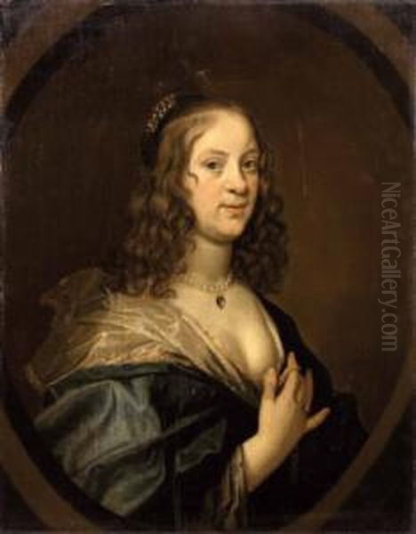 Portrait Einer Vornehmen Jungen Dame Oil Painting by Bartholomeus Van Der Helst