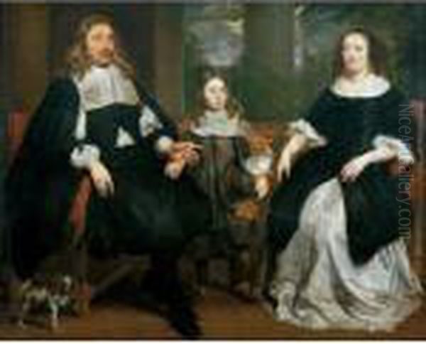 Ritratto Di Famiglia Oil Painting by Bartholomeus Van Der Helst