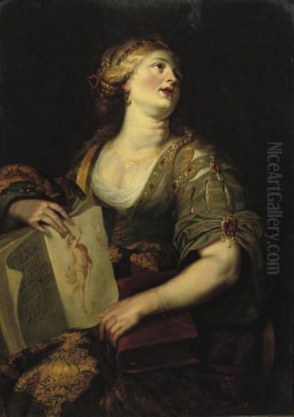 The Cumaean Sybil Oil Painting by Jan van den Hoecke