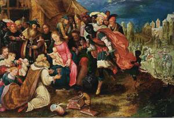 The Adoration Of The Magi by Jan van den Hoecke