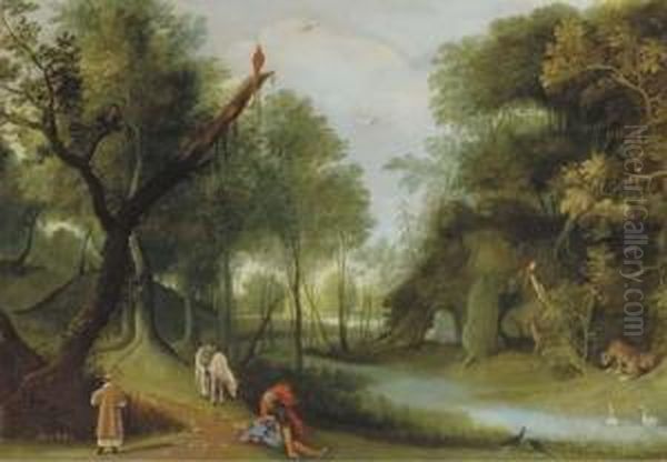 The Good Samaritan Oil Painting by Jasper van der Lamen