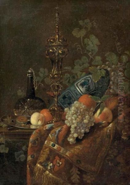 Still Life Oil Painting by Barend or Bernardus van der Meer