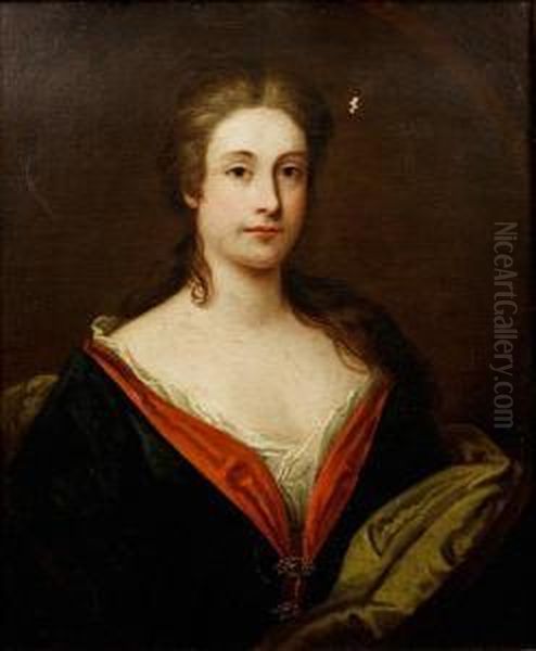 Portrait Of A Lady Oil Painting by Heroman Van Der Mijn