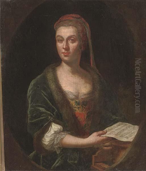 Portrait Of A Lady Oil Painting by Heroman Van Der Mijn