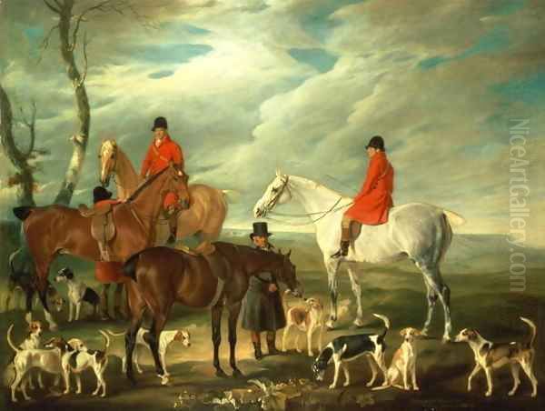 The Meet Melton Mowbray 1829 Oil Painting by John Jnr. Ferneley