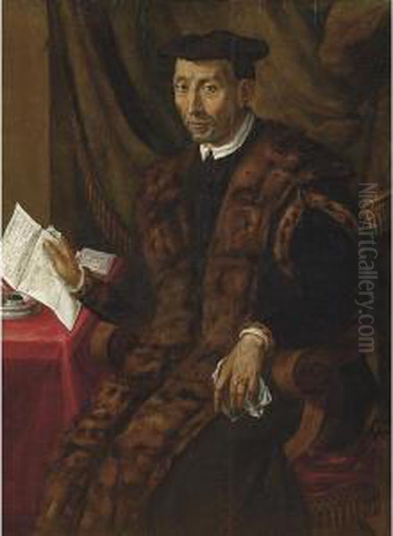 Ritratto Di Alessandro Capponi Oil Painting by Jan van der Straet