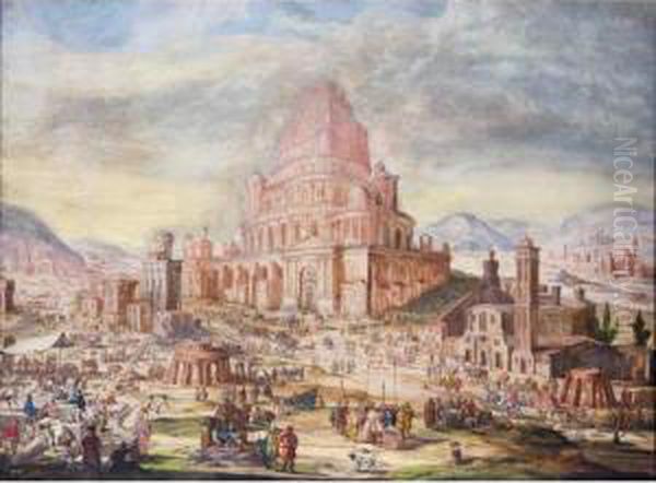 The Tower Of Babel Oil Painting by Jacob Van Der Ulft