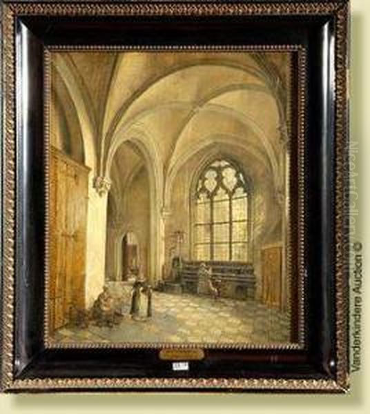 Interieur De Monastere Anime Oil Painting by Paul Van Der Vin